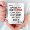 Custom Mug - Personalized Anniversary Christmas Wedding Gifts For Husband And Wife, Him And Her - Wife Life Chose Me