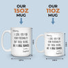 Custom Mug - Personalized Anniversary Christmas Wedding Gifts For Husband And Wife, Him And Her - My Emotional Support Human