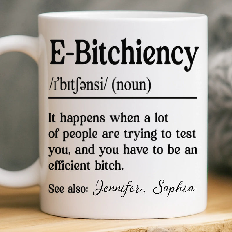 Custom Mug - Personalized Birthday Gifts For Coworker, Work Bestie - Money Earned By A Woman