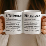 Custom Name Funny Bitch Dictionary Gifts for Women - Personalized Mugs