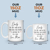 Custom Mug - Personalized Birthday Gifts For Mom, Dad, Son, Daughter - You Are Our Brightest Joy