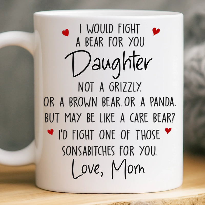 Custom Mug - Personalized Birthday Gifts For Mom, Dad, Son, Daughter - You Make Our World Sweeter