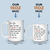 Custom Mug - Personalized Birthday Gifts For Brother, Sister - You Make My World Brighter