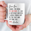 Custom Mug - Personalized Birthday Gifts For Brother, Sister - You Make My World Brighter