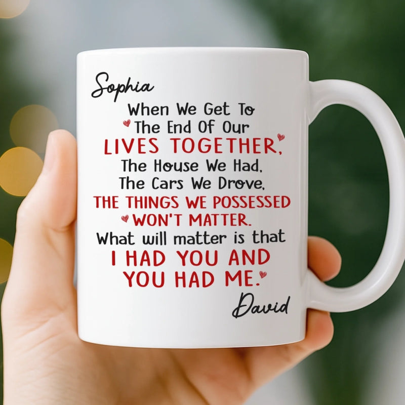 Custom Mug - Personalized Anniversary Christmas Wedding Gifts For Husband And Wife, Him And Her - My Forever Person