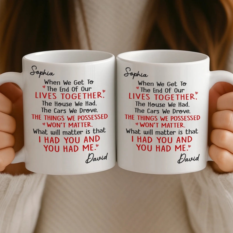 Custom Mug - Personalized Anniversary Christmas Wedding Gifts For Husband And Wife, Him And Her - My Forever Person
