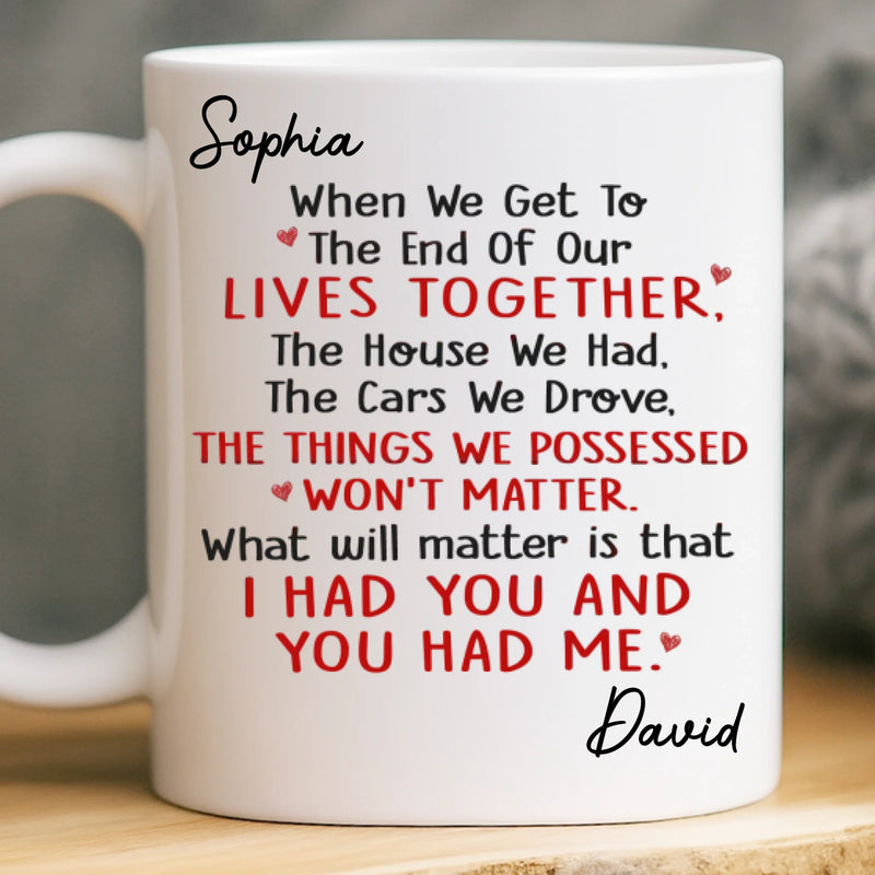 Custom Mug - Personalized Anniversary Christmas Wedding Gifts For Husband And Wife, Him And Her - My Forever Person