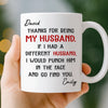 Custom Mug - Personalized Anniversary Christmas Wedding Gifts For Husband And Wife, Him And Her - You’re Lucky I Love You