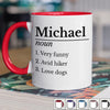 Custom Accent Mug - Personalized Funny Gifts For Coworker, Work Bestie - Grateful For Your Daily Support