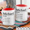 Custom Accent Mug - Personalized Funny Gifts For Coworker, Work Bestie - Grateful For Your Daily Support