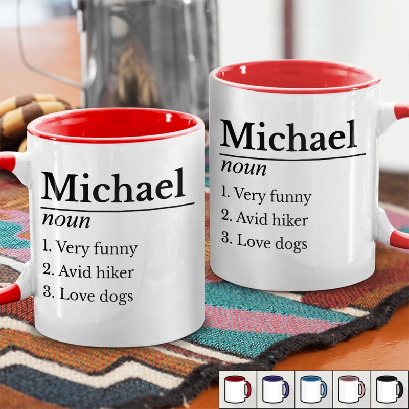 Custom Accent Mug - Personalized Funny Gifts For Coworker, Work Bestie - Grateful For Your Daily Support