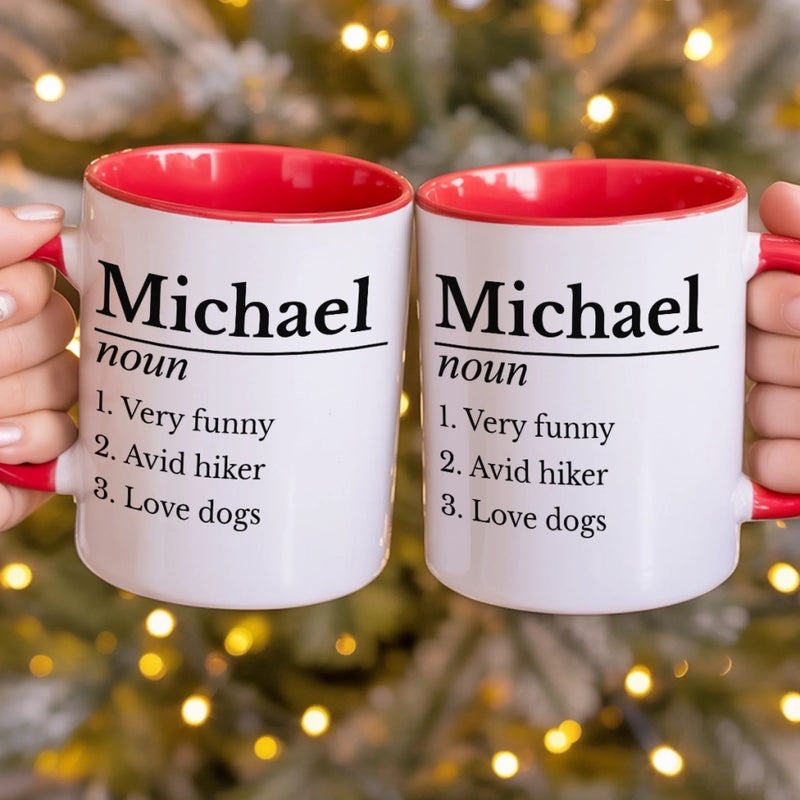 Custom Accent Mug - Personalized Funny Gifts For Coworker, Work Bestie - Grateful For Your Daily Support