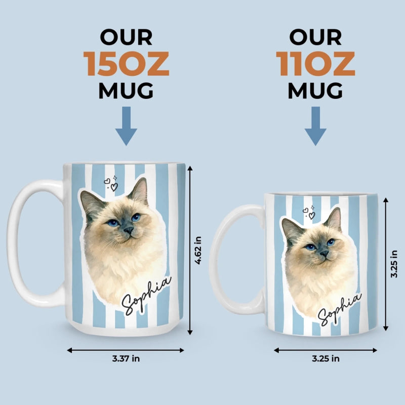 Custom Photo Mug - Personalized Birthday Gifts For Dog Cat Lovers, Dog Dad And Mom, Cat Owners - Home Feels Warmer With You