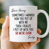 Custom Mug - Personalized Anniversary Christmas Wedding Gifts For Husband And Wife, Him And Her - Sorry Not Sorry, You’re Mine