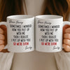Custom Mug - Personalized Anniversary Christmas Wedding Gifts For Husband And Wife, Him And Her - Sorry Not Sorry, You’re Mine