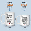 Custom Mug - Personalized Birthday Gifts For Coworker, Work Bestie - Working With You Is A Delight