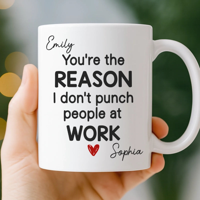 Custom Mug - Personalized Birthday Gifts For Coworker, Work Bestie - Working With You Is A Delight