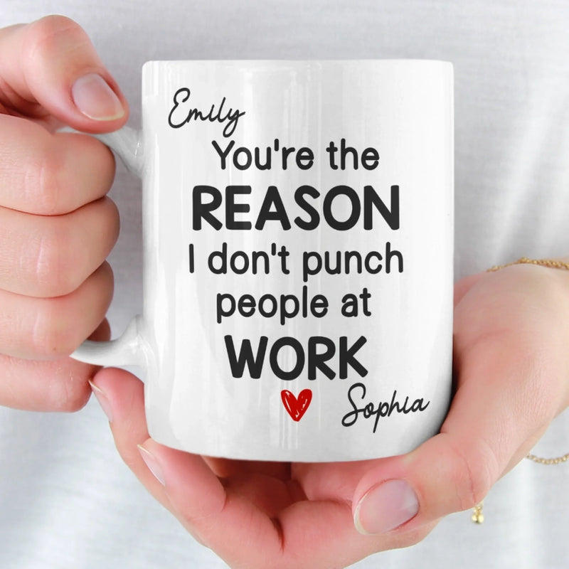 Custom Mug - Personalized Birthday Gifts For Coworker, Work Bestie - Working With You Is A Delight