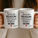Custom Mug - Personalized Birthday Gifts For Coworker, Work Bestie - Working With You Is A Delight