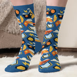 Custom Name Book Lover Gifts for Women - Personalized Middle Tube Socks