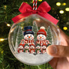 Custom Snowman 3D Acrylic Ball Ornament - Personalized Christmas Birthday Gifts For Grandpa, Grandma - Our Favorite Christmas Memories