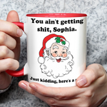 Custom Name Funny Christmas Gifts - Personalized Accent Mugs