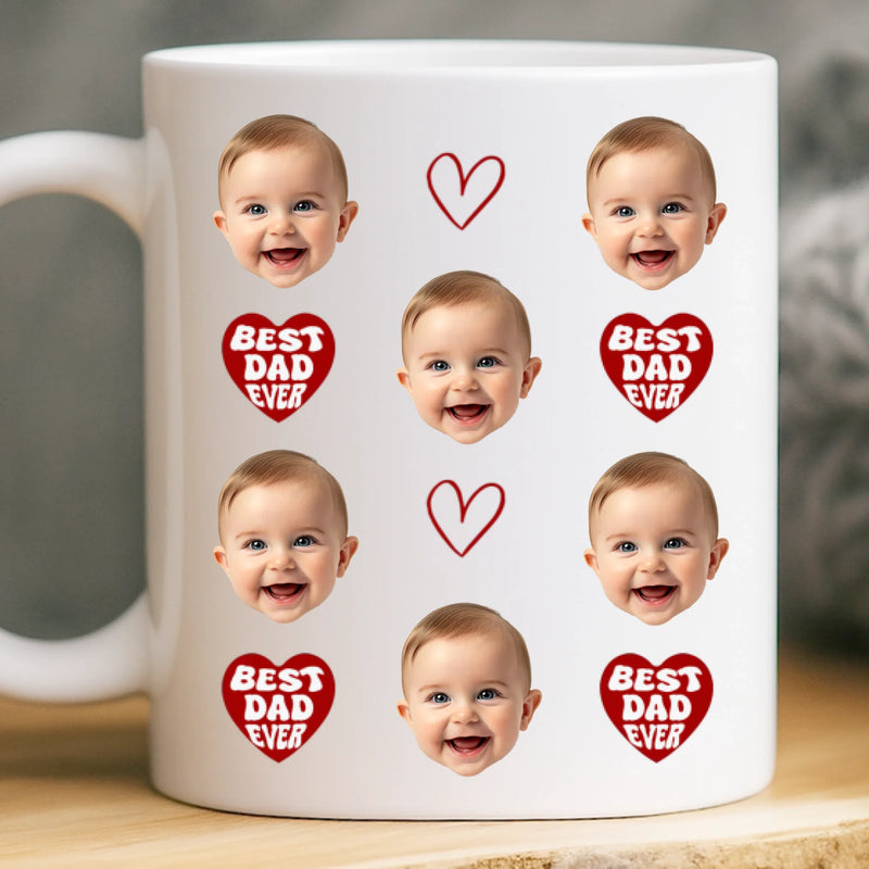 Custom Photo Mug - Personalized Birthday Gifts For Mom, Dad, Brother, Sister, Kids - My Heart Walks With You Always