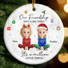 Custom Ceramic Ornament - Personalized Best Friend Christmas Birthday Gifts For Women, Besties, Sisters, BFF - Heart Of Gold