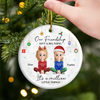 Custom Ceramic Ornament - Personalized Best Friend Christmas Birthday Gifts For Women, Besties, Sisters, BFF - Heart Of Gold