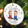 Custom Ceramic Ornament - Personalized Best Friend Christmas Birthday Gifts For Women, Besties, Sisters, BFF - Heart Of Gold