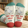 Custom Silly Goose Crew Socks - Personalized Birthday Gifts For Besties, Sisters, BFF, Family, Yourself - Mastering My Own Chaos