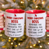 Custom Accent Mug - Personalized Christmas Funny Gifts For Coworker, Work Bestie, Boss - More Cheer Less Stress
