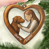 Custom Wood Ornament - Personalized Christmas Birthday Gifts For Dog Lovers, Dog Dad And Mom - Paws Fill My World