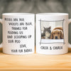 Custom Photo Mug - Personalized Christmas Birthday Gifts For Dog Cat Lovers, Dog Dad And Mom, Cat Owners - Your Daily Chore Reminder