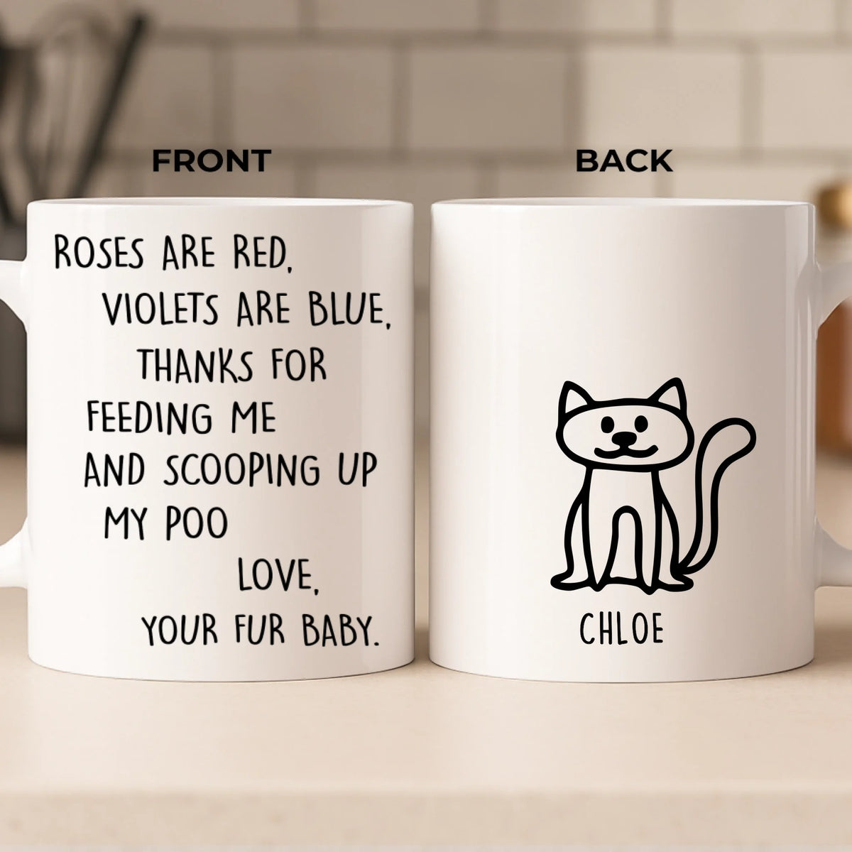 Custom Mug - Personalized Christmas Birthday Gifts For Dog Cat Lovers, Dog Dad And Mom, Cat Owners - Fur Babies, Full Drama