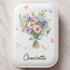 Flowers Grow, And So Will You - Family Personalized Custom Jewelry Box LED Makeup - Gift For Yourself, Best Friends, Siblings, Family Members