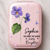Custom Jewelry Box LED Makeup - Personalized Birthday Gifts For Besties, Sisters, BFF, Family, Yourself - You Are Enough Every Day