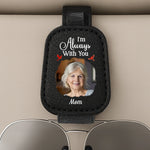 Custom Photo Leather Car Visor - Personalized Memorial Sympathy Gifts For Loss Of Mom, Dad - Always With You
