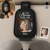 Custom Photo Leather Car Visor - Personalized Memorial Sympathy Gifts For Loss Of Mom, Dad - Always With You
