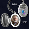 Custom Photo Locket Necklace - Personalized Memorial Sympathy Gifts For Loss Of Mom, Dad - Always Loved Always Missed