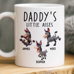 Custom Name Funny Daddy's Little Asses Gifts for Dad - Personalized Mugs