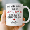 Custom Mug - Personalized Birthday Gifts For Coworker, Work Bestie - Chaotic But Productive