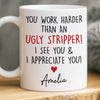 Custom Mug - Personalized Birthday Gifts For Coworker, Work Bestie - Chaotic But Productive