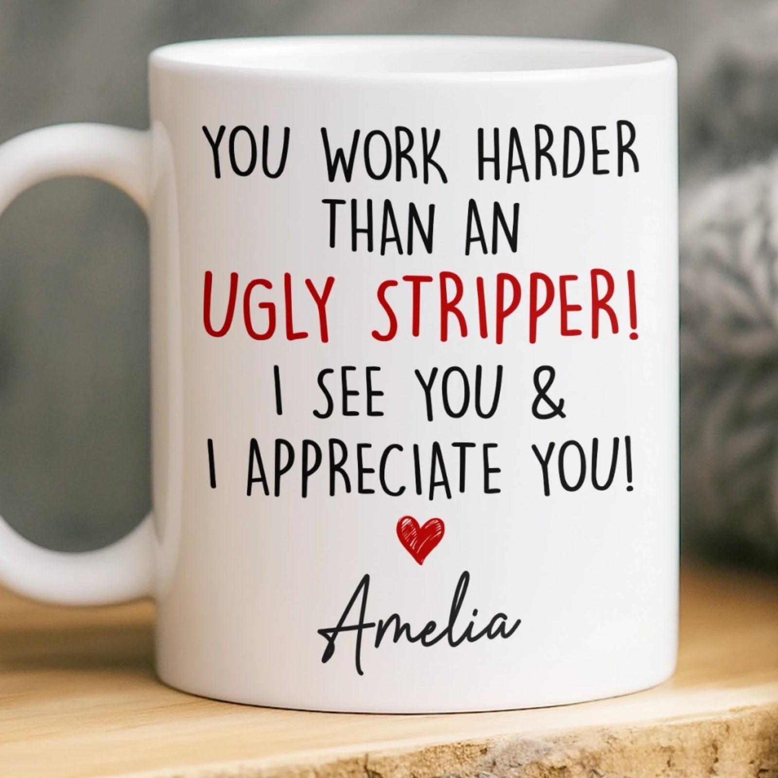 Custom Mug - Personalized Birthday Gifts For Coworker, Work Bestie - Chaotic But Productive