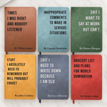 Custom Leather Writing Journal - Personalized Funny  Gifts For Coworker, Work Bestie, Best Friends - Sarcasm Storage Unit