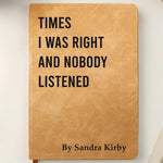 Custom Leather Writing Journal - Personalized Funny  Gifts For Coworker, Work Bestie, Best Friends - Sarcasm Storage Unit
