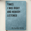 Custom Leather Writing Journal - Personalized Funny  Gifts For Coworker, Work Bestie, Best Friends - Sarcasm Storage Unit