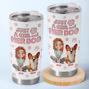 Custom Tumbler - Personalized Birthday Gifts For Dog Lovers, Dog Dad And Mom - My Emotional Support Furball