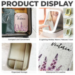 Custom Jewelry Box LED Makeup - Personalized Birthday Gifts For Besties, Sisters, BFF, Family, Yourself - Growing Into My Brighter Self