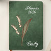 Custom Leather Writing Journal - Personalized Birthday Gifts For Besties, Sisters, BFF, Family, Yourself - Building My Tomorrow With Intention